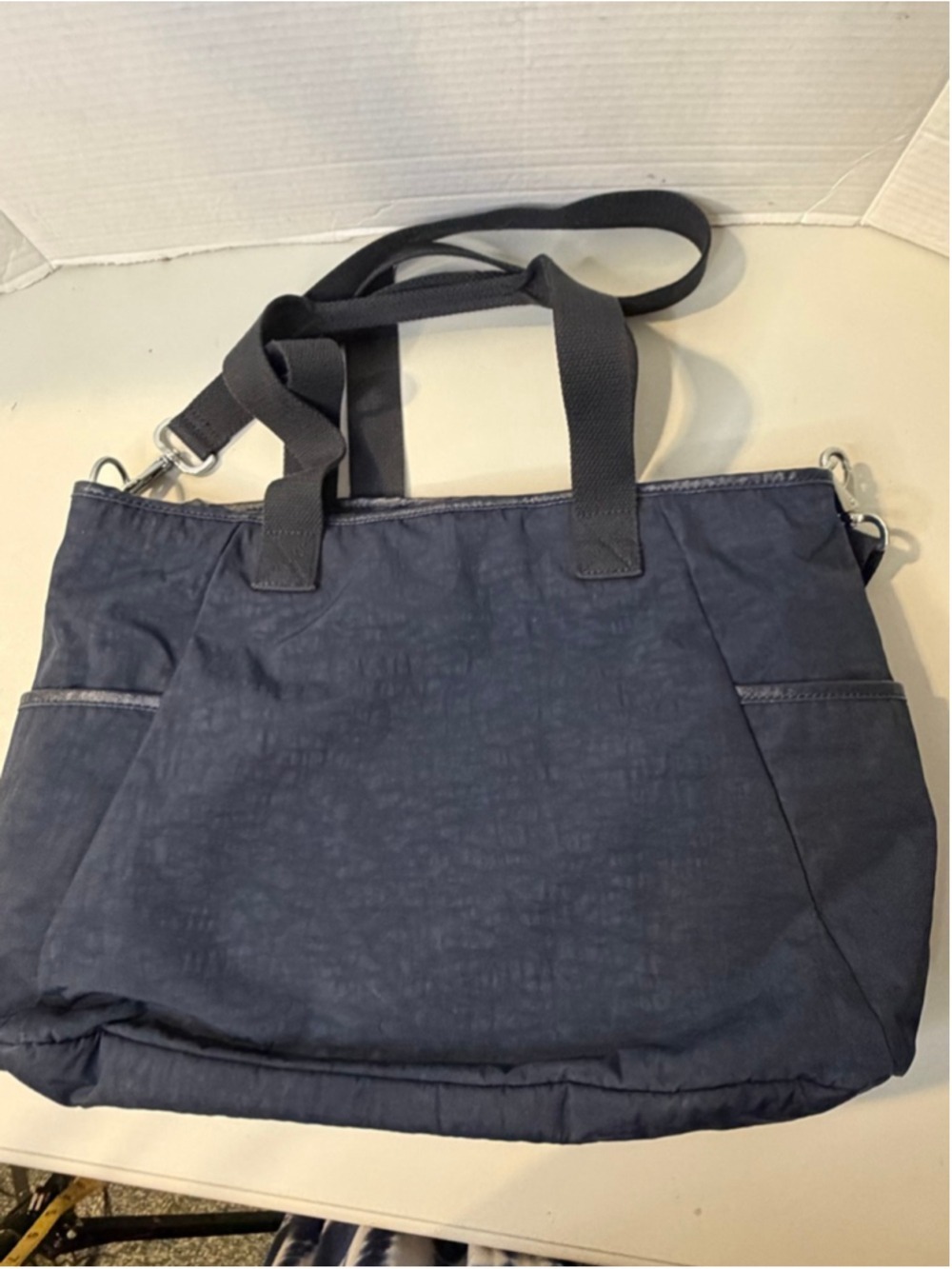 Women's Kipling Navy Tote Bag One Size - Picture 3 of 11
